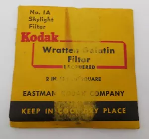 Kodak No. IA Skylight Filter - Wratten Gelatin Filter 2 in 5.1cm Square - Picture 1 of 2