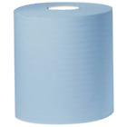 6 Rolls 2Work 2-Ply Centrefeed Roll 150m Blue KF03805 Free Next Day Delivery