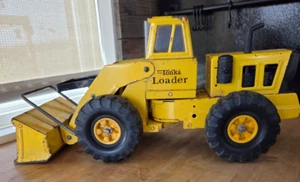 Mighty Tonka 1970’sPressed Steel Front End Loader #54320 Rare Yellow Bucket - Picture 1 of 11
