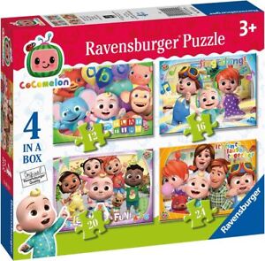 Ravensburger Cocomelon - 4 in Box (12, 16, 20, 24 Pieces) Jigsaw Puzzles for Ki