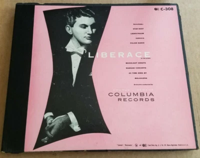 78RPM Columbia C-308 Liberace 4 disc SET, nice, medium, played V+ - Image 1 of 4