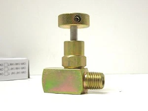 1/4" Male x Female NPT 6000 PSI Mini Needle Valve Carbon Steel Knob 562IN03 - Picture 1 of 5