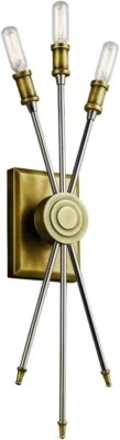 Kichler Lighting 42203NBR - Doncaster 3 Light Wall Sconce in Natural Brass - Image 1 of 4