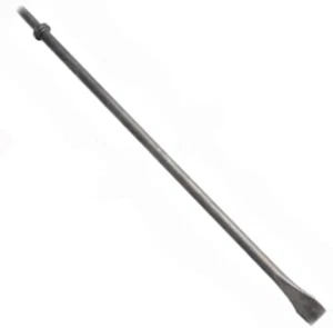 Schaber 450 mm 17" Zoll lang Druckluft Drucklufthammer Meißel Rundkragen Flachmeißel - Bild 1 von 2