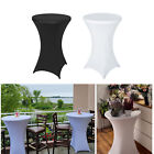Round Stretch Cocktail Table Cover Spandex Fitted Tablecloth Wedding Party Decor