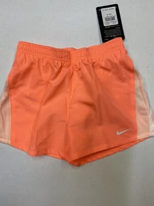Nike Dri-FIT Tempo Girls Peach Athletic Shorts 6X  NWT - Picture 1 of 1