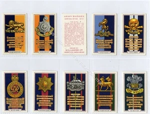 Full Set, Gallaher, Army Badges 1939 VG-EX (Ga3136) 48/48 - Picture 1 of 1