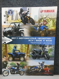 OEM YAMAHA 2011 MOTORCYCLE SCOOTER ATV QUAD SXS UTV TECHNICAL UPDATE MANUAL BOOK - Foto 1 di 10