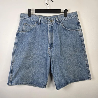 Pantalones Cortos Wrangler Originales Para Hombre 34 Denim Tiro Alto Informales Calce Relajado Años 90 Foto 1 de 4