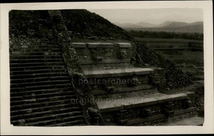 Mexico RPPC Teotihuacan Temple of the Feathered Serpent Real Photo Postcard - Picture 1 of 5