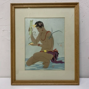 Paul Jacoulet "Le Betel, Yap" Woodblock Print Signed Framed (1940) - Picture 1 of 11