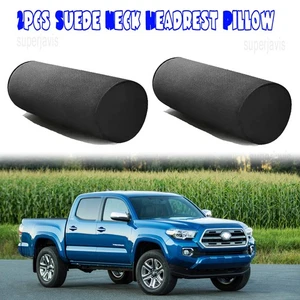 2Pcs Suede Neck Headrest Pillow Cervical Spine Protect Cushion For Toyota Tacoma - Picture 1 of 11