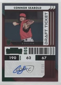 2022 Chronicles Contenders Rookie Ticket Draft Green 1/50 Connor Seabold Auto RC - Picture 1 of 3