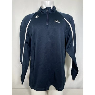 UCLA Bruins Softball Adidas Team Issue 1/4 Zip Pullover Blue Jacket Men's XL - Image 1 of 4