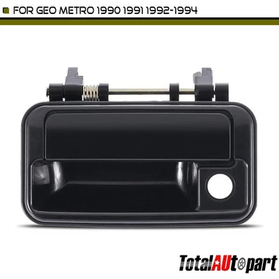 Manija de puerta exterior negra del lado del conductor delantero con cerradura para Geo Metro 1990-1994 Foto 1 de 4