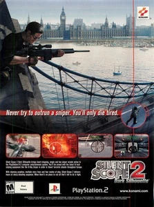 Magazine Print Ad KONAMI 2001 SILENT SCOPE Dark Silhouette PlayStation 2 - Picture 1 of 1