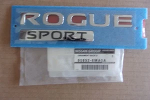 2018 2019 2021 NISSAN ROGUE SPORT CHROME TAILGATE EMBLEM NEW OEM - Picture 1 of 2