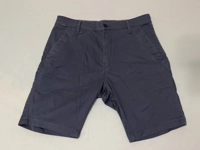 Pantalones Cortos Chinos G Star Raw Para Hombres 32 Azul Medianoche BRONSON 2.0 Ajustados Foto 1 de 4