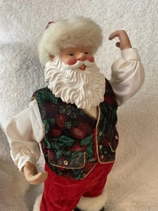 Vintage Holly Jolly Dancing Santa Christmas Fantasy LTD 1999 Tall Works Musical - Bild 1 von 13