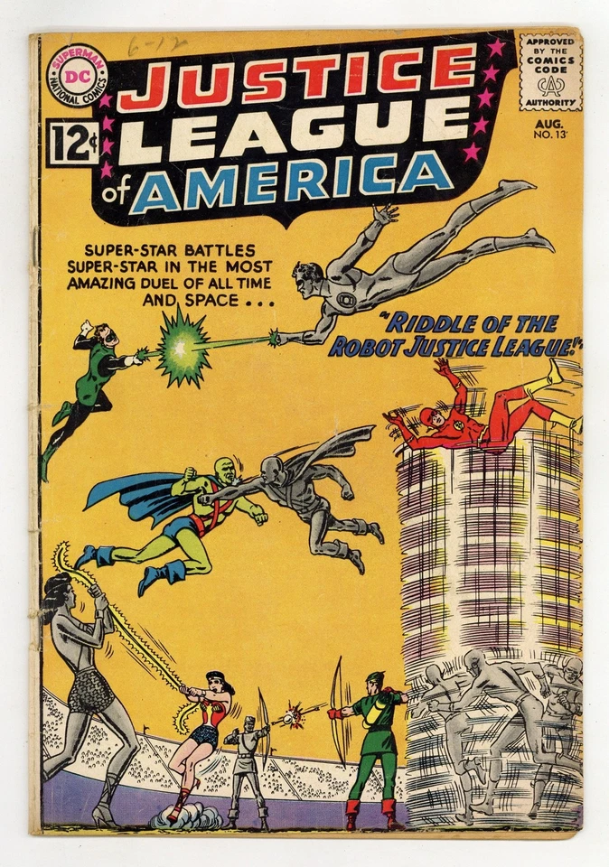 Justice League of America No13 хорошее состояние/очень хорошее состояние 3.0 1962 - Изображение 1 из 1
