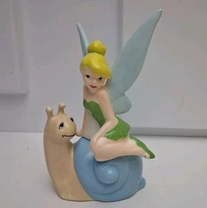 Salero y pimentero magnético de 4 pulgadas Tinker Bell Tink's Snail Ride de colección - Imagen 1 de 7