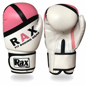 Damen rosa Boxhandschuhe Tasche Handschuhe MMA Jab Damen Fight Training Sparring R A X - Bild 1 von 3