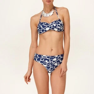PHASE EIGHT BIKINI NAVY/ IVORY MIX TOP SIZE 14 WITH SIZE 12/14 BOTTOMS RRP £68 - Picture 1 of 1