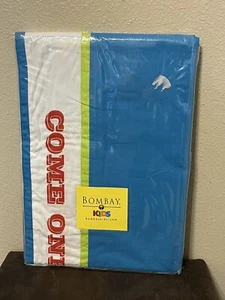 BOMBAY KIDS Full Bed Skirt CARNIVAL: Come One, Come All…Aqua,Lime 5582235 NEW! - Picture 1 of 3