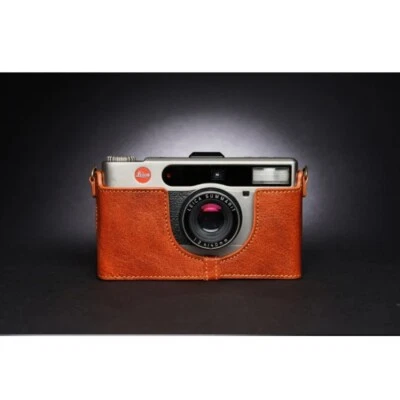 Medio estuche de cuero genuino para cámara base para Leica Minilux 40 mm Minilux Zoom Foto 1 de 4