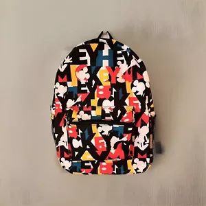 Zaino Topolino Parchi Disney All Over Stampa Multicolore Blocco Colori - Foto 1 di 7