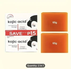 Kojisäure 2 Riegel Hautaufhellende Seife, enthaltend Kokos- und Teebaumöl - Bild 1 von 4