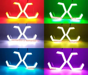 for Infiniti G25 G37 Q40 Q60 07-15 Bluetooth RGB LED hex halo angel eye lamp DRL - Picture 1 of 85