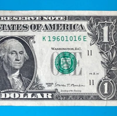 1960 October 16 (K 19601016 E) BIRTHDAY Note $1 One Dollar Bill - Image 1 of 4