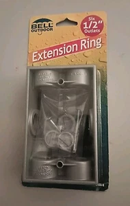 Adaptador de caja de extensión resistente a la intemperie Hubbell Bell exterior 5400-5 gris de 1 velocidad - Imagen 1 de 7