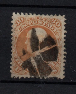 USA 1861 30c orange (Franklyn) fine used Cork PMK #71 WS35514 - Picture 1 of 1