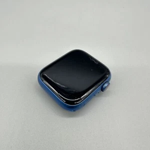 Apple Watch Series 7 45mm Blue GPS+LTE Aluminum Case Only -C/SeePhoto - Photo 1 sur 5