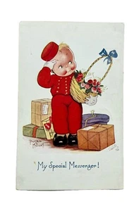 Tarjeta postal vintage de 1930 Tuck Oilette lindo para niños serie 6 BEATRICE MALLET - Imagen 1 de 3