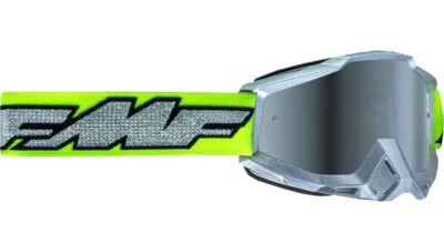 FMF FMF POWERBOMB GOGGLE ROCKET SILVER LIME - MIRROR SILVER LENS F-50037-00011 - Image 1 of 3