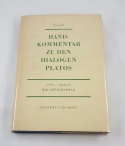 Hand-Kommentar zu den Dialogen Platos: 1/2 Allgemeine; Gauss; Philosophy - Picture 1 of 3