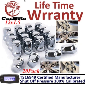 Pack of 20 Lug Nuts Bulge Acorn 12x1.5 Chrome Wheel Nut For Dodge Grand Caravan - Picture 1 of 23