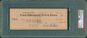 SID HARTMAN TONY JAROS Signed 1950 Check Minneapolis Lakers JSA PSA/DNA Slabbed - Picture 1 of 4