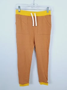 Dot Dot Smile Joggers 11 Brown Yellow Pull On Sweatpants NEW - Picture 1 of 4