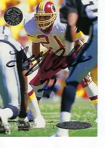 TERRY ALLEN 1995 FIRMADO CUBIERTA SUPERIOR SP #221 - WASHINGTON REDSKINS - Imagen 1 de 1