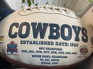 NFL Football Dallas Cowboys Super Bowl Championship Football Tribute Ball - Picture 1 of 4