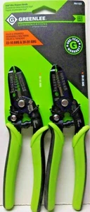Paquete de pelador y cortador de cables de GREENLEE - JUEGO DE 2 PIEZAS sólido 22-10 y 30-20 AWG - Imagen 1 de 4
