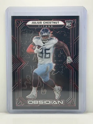 2022 Panini Red Obsidian #200 Julius Chestnut Titans NFL RC 10/10 - Image 1 of 2