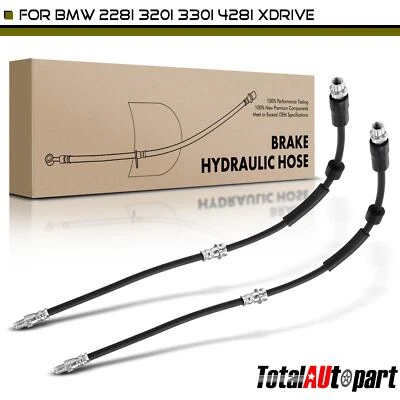 Manguera hidráulica de freno delantera 2 piezas para BMW 228i F23 2014-2016 328i 330e 335i 340i Foto 1 de 4