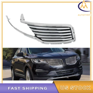 For 2015 2016 2017 2018 Lincoln MKC RH Front Upper Grille Grill Plastic Chrome - Foto 1 di 13