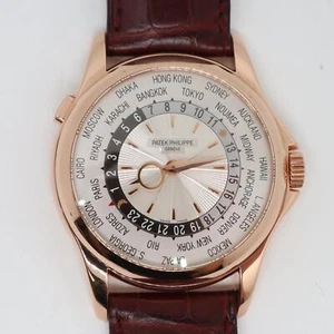 Mint Patek Philippe 5130R-001 World Time 39.5mm 18k Rose Gold Automatic Watch - Picture 1 of 12