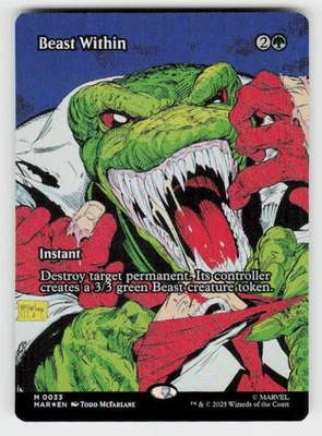 Marvel Eternal-Legal #33 Beast Within (Borderless) Foil - Image 1 of 2